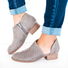 Women Fall Detailed Open Side Flat Sandals